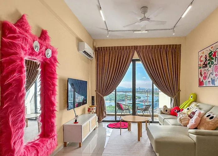 Funxvivid Seaview 2Br 2Cp Near Sg Ciq Ksl Zoojb Free Netflix Wifi