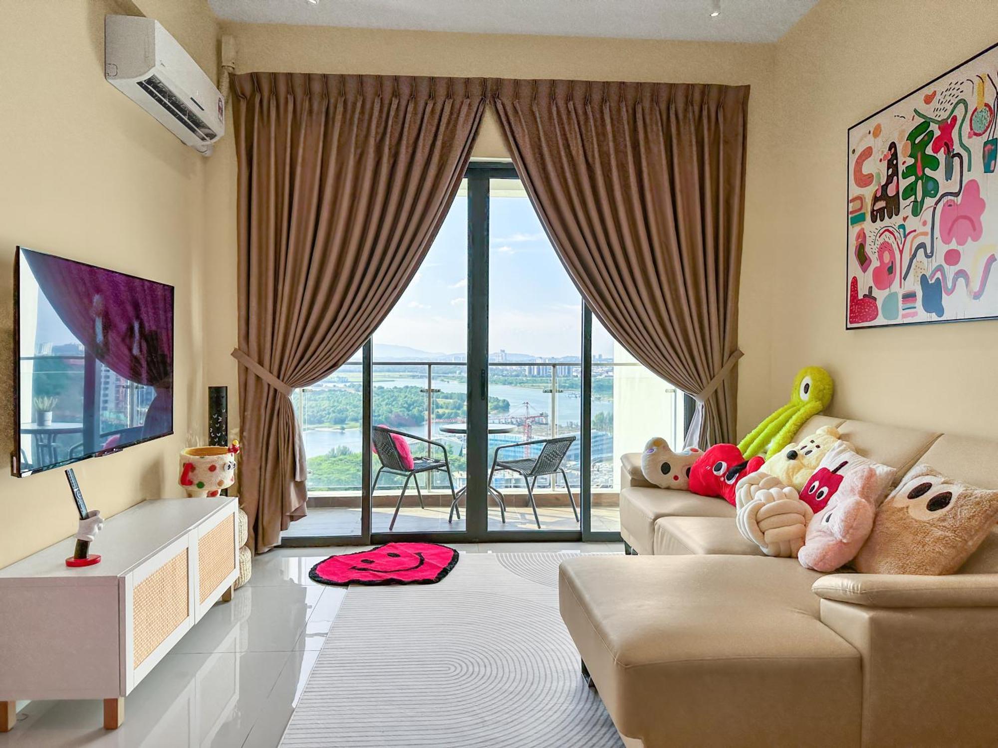 Funxvivid Seaview 2br 2cp Near Sg Ciq Ksl Zoojb Free Netflix Wifi *